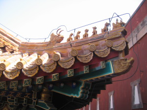 Architectural detail at the Summer Palace. This is on the back side of the Hall of Buddhist Tenets.