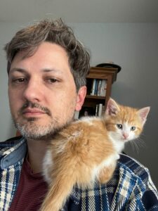 Dad and the kitten